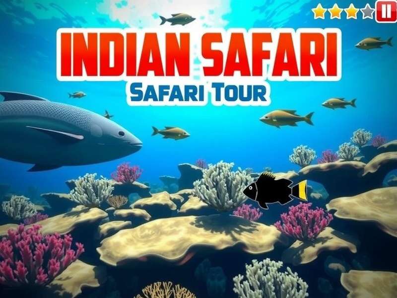 Indian Marine Safari Tour gameplay showing underwater exploration